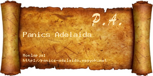 Panics Adelaida névjegykártya